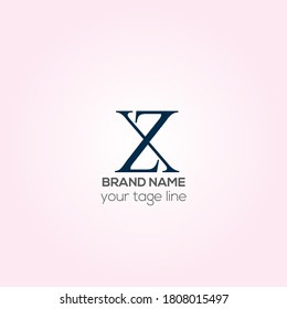 Diseño de logotipo vectorial XZ, diseño de logotipo ZX Creative