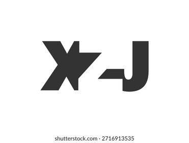 Diseño del logotipo de XZJ. Letra inicial X Z J estilo de letra en negrita para startups tecnológicas, consultoría, marca corporativa. Nombre creativo de la empresa, titulares de la tipografía, identidad, logotipo de moda. Ilustración vectorial.