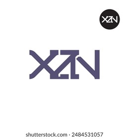 XZN Logo Letra Monograma Diseño