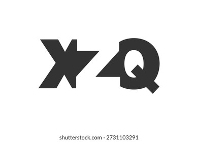 Design do logotipo XZQ. letra inicial X Z Q estilo de fonte em negrito para start-ups de tecnologia, consultoria, marca corporativa. Nome criativo da empresa, manchetes identidade tipográfica, logotipo moderno. Ilustração vetorial.