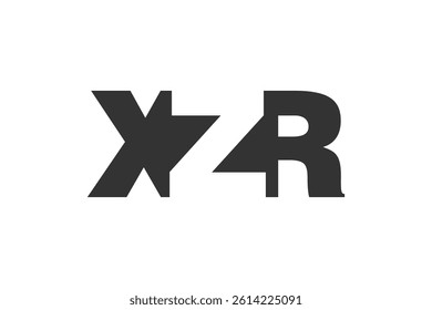 XZR logo design. Initial letter X Z R bold font style for tech startups, consulting, corporate branding. Creative company name, headlines typography identity, trendy logotype. Vector illustration.