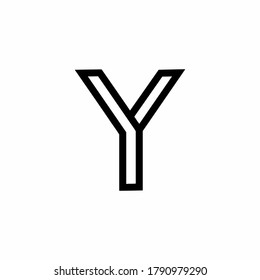 Y abjad symbol letter handwriting initial double