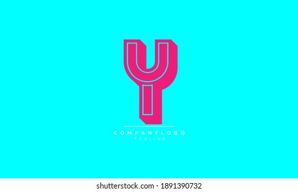 Y abstract initials monogram letter text alphabet logo design
