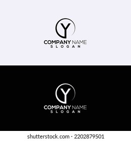 Y Abstract Letters Logo Monogram