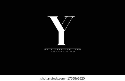 Y abstract vector logo monogram template