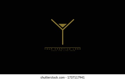 Y abstract vector logo monogram template