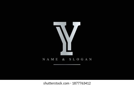 Y abstract vector logo monogram template