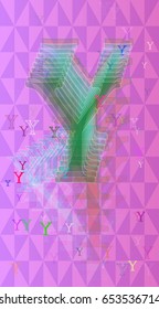 Y Alphabet art design