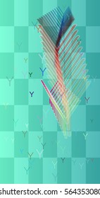 Y Alphabet art texture