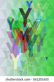 Y Alphabet background art