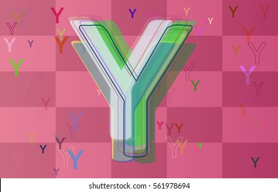 Y Alphabet background art