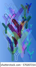 Y Alphabet background design