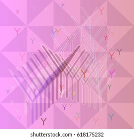 Y Alphabet background pattern