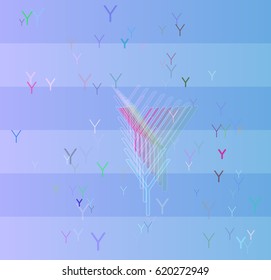 Y Alphabet background template
