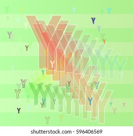 Y Alphabet design template