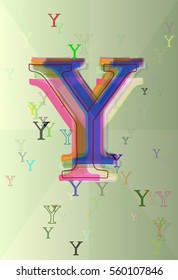 Y Alphabet design vector