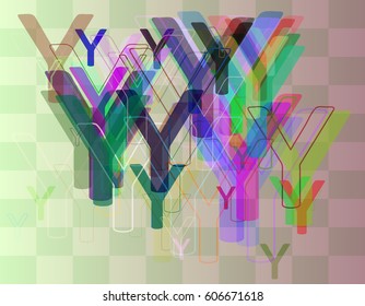 Y Alphabet elements design