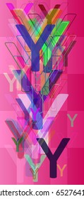 Y Alphabet idea background