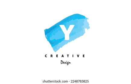 Y alphabet letter logo creative watercolor logo design vector eps file