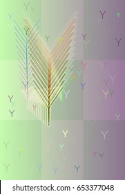 Y Alphabet pattern design
