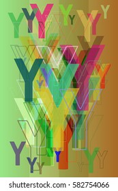 Y Alphabet pattern icon