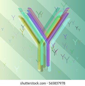Y Alphabet template pattern