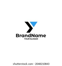 Y Arrow Logo Design Vector