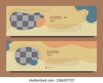 Y banner background design template with vintage style, suitable for use as a business promotion banner.