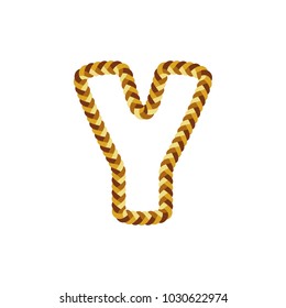 Y Braid Letter Logo Icon Design