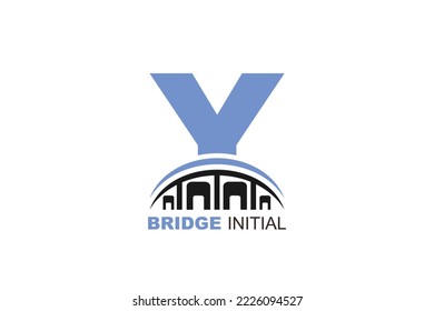 Y bridge Letter logo template for your branding.

