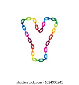 Y Chain Letter Logo Icon Design