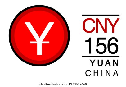 Y, CNY, 156, Yuan, china Banking Currency icon typography logo banner set isolated on background. Abstract concept graphic element. Collection of currency symbols ISO 4217 signs used in country