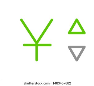 Y, CNY, 156, Yuan, china Banking Currency icon typography logo banner set isolated on background. Abstract concept graphic element. Collection of currency symbols ISO 4217 signs used in country