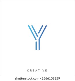 Y Creative Latter Logo Design. By Custom Branding Logo. Creative Logo Design. Logo Template. Vector illustration. Modern Design. Monogram Design