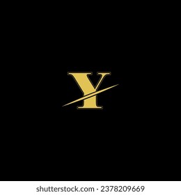 Y creative modern letters logo design template