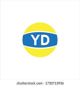 Y D letter logo emblem design