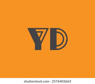 Y and D logo design. YD abstract Letters Logo Monogram. This logo design is the process of creating a visual symbol that represents a brand, company, or individual.