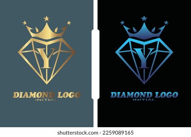 Y diamond Letter logo template for your branding.