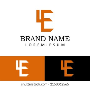 Y and E Letter Logo Design Template