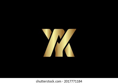 A Y elegant logo with initials for company -vector