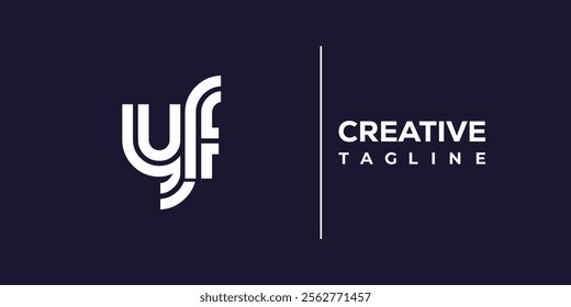 Y and F logo design. YF abstract Letters Logo Monogram. This logo design is the process of creating a visual symbol that represents a brand, company, or individual.