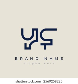 Y and F logo design. YF abstract Letters Logo Monogram. This logo design is the process of creating a visual symbol that represents a brand, company, or individual.