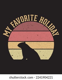 y favorite holiday t shirt design