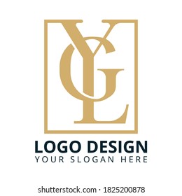 Y G L Unique Letter Professional Logo Design Vector