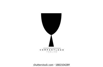 Y GLASS icon monogram letter text alphabet logo design