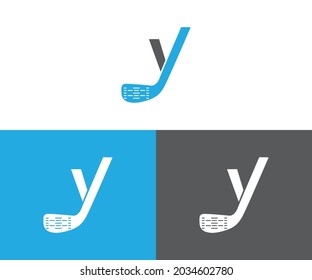 y golf logo design eps