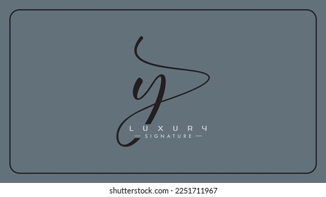 Y handwritten logo for identity, Creative handwriting initial signature concept design, y initials typography monogram icon for any business or company.