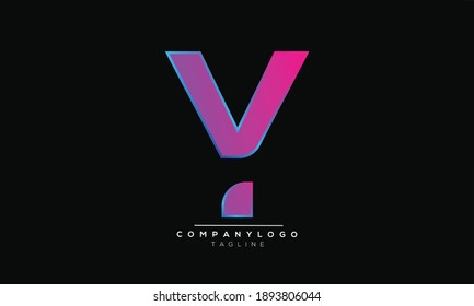 Y icon monogram letter text alphabet logo design