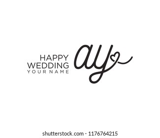 A Y Initial handwriting logo