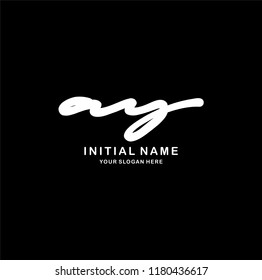 A Y Initial handwriting logo